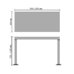 Каркас стола Barsky StandUp User white Фото 5