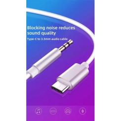 Переходник XoKo USB-C M to 3.5mm F 1.0m white Фото 4
