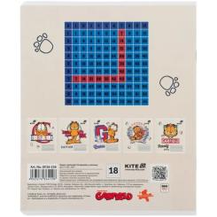 Тетрадь Kite Garfield, 18 аркушів, клітинка Фото 9