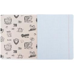 Тетрадь Kite Garfield, 18 аркушів, клітинка Фото 1