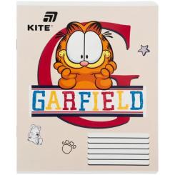 Тетрадь Kite Garfield, 18 аркушів, клітинка Фото 2