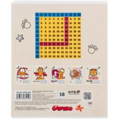 Тетрадь Kite Garfield, 18 аркушів, клітинка Фото 3