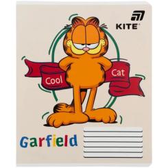 Тетрадь Kite Garfield, 18 аркушів, клітинка Фото 4
