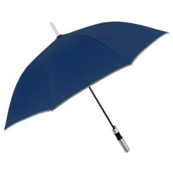 Зонт Perletti Reflecting тростина, з системою антивітер, темно-с Фото