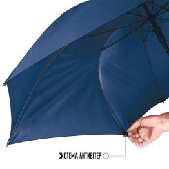 Зонт Perletti Reflecting тростина, з системою антивітер, темно-с Фото 5