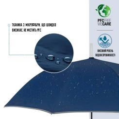 Зонт Perletti Reflecting тростина, з системою антивітер, темно-с Фото 6