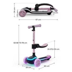 Самокат Kinderkraft 2-в-1 Raket Up Pink (KRRAUP00PNK0000) Фото 4