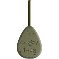Грузило Brain In-Line Flat Lead 140g 2шт/уп Green Фото