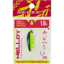 Блесна Select Welldy 1.8g 31mm 17 DarkSpace Chartreuse Фото 1