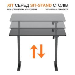 Компьютерный стол ITechMount с регулируемой высотой MT12BB черный Фото 6