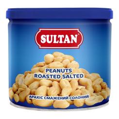 Орехи Sultan Арахис жареный соленый 120 г ж/б Фото