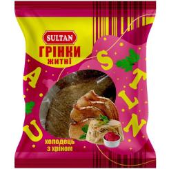 Сухарики Sultan житні "холодець з хріном" 80 г Фото