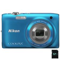 Цифровой фотоаппарат Nikon Coolpix S3100 blue Фото