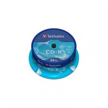 Диск CD Verbatim CD-R 700Mb 52x Cake box 25шт Extra Фото