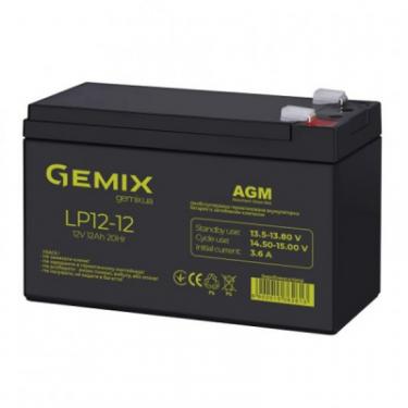 Батарея к ИБП Gemix LP 12В 12 Ач Фото 1