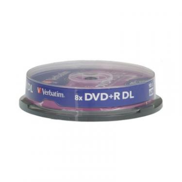 Диск DVD Verbatim 8.5Gb 8x CakeBox 10 шт Matte Silver Фото 1