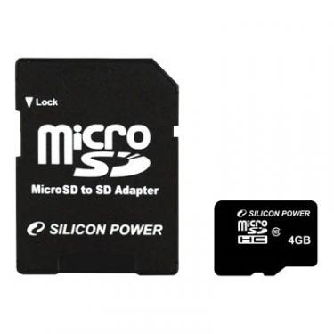 Карта памяти Silicon Power 4Gb microSDHC class 6 Фото