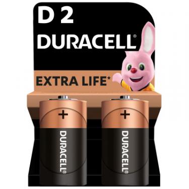 Батарейка Duracell D лужна 2шт. в упаковці Фото