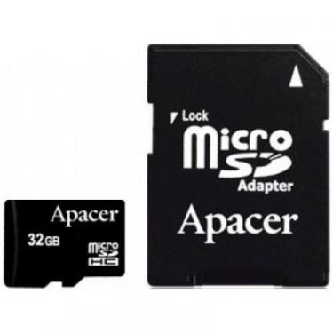 Карта памяти Apacer 32Gb microSDHC Class4 w/ 1 Adapter RP Фото