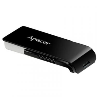 USB флеш накопитель Apacer 64GB AH350 Black RP USB3.0 Фото 4