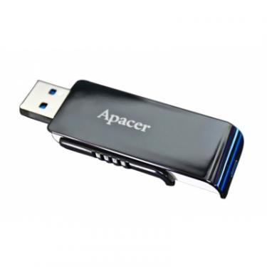 USB флеш накопитель Apacer 64GB AH350 Black RP USB3.0 Фото 8