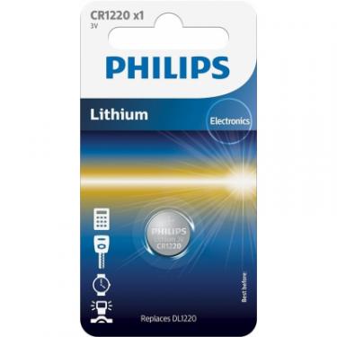 Батарейка Philips CR1220 PHILIPS Lithium Фото