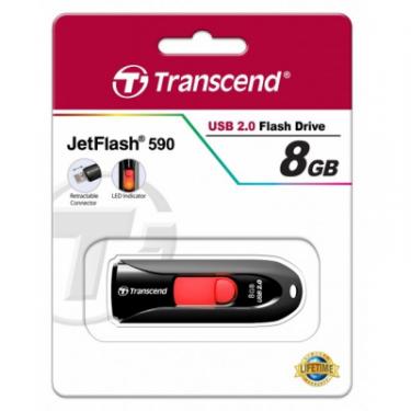USB флеш накопитель Transcend 8GB JetFlash 590 USB 2.0 Фото 4