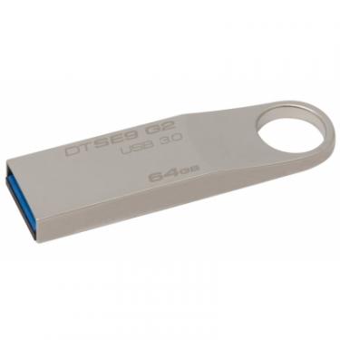 USB флеш накопитель Kingston 64GB DTSE9 G2 Metal Silver USB 3.0 Фото 2