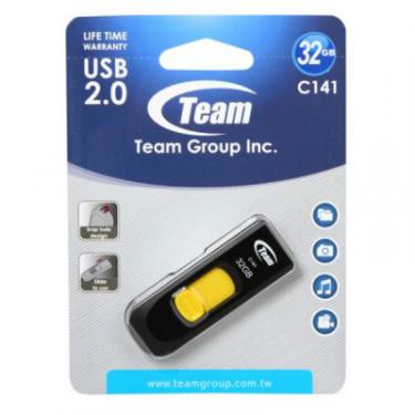 USB флеш накопитель Team 32GB Team C141 Yellow USB 2.0 Фото 4