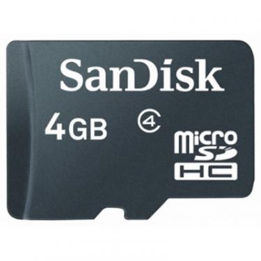 Карта памяти SanDisk 4Gb microSDHC Class 4 Фото