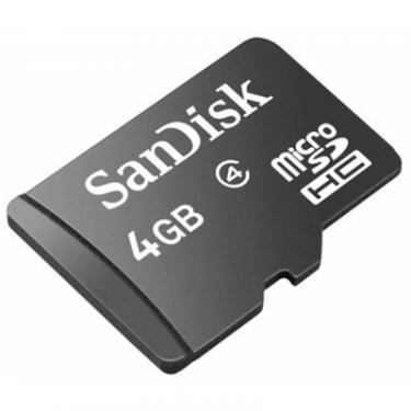 Карта памяти SanDisk 4Gb microSDHC Class 4 Фото 1