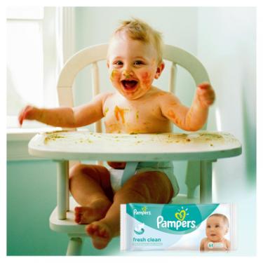 Детские влажные салфетки Pampers Baby Fresh Clean 64шт Фото 4