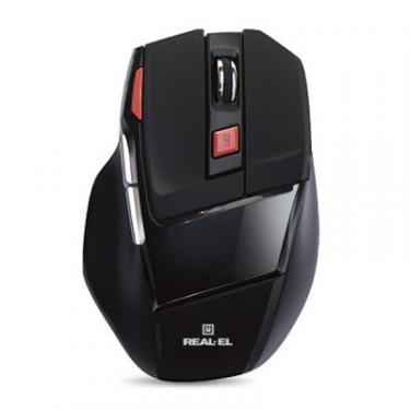 Мышка REAL-EL RM-500 Gaming, USB, black Фото 1