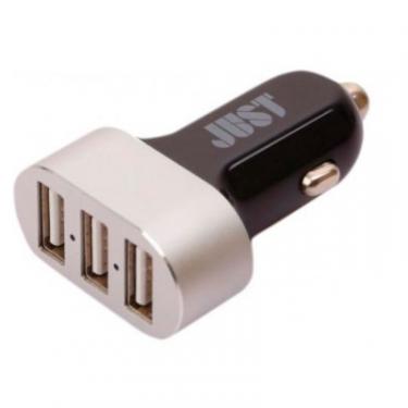 Зарядное устройство Just Evo Trio USB Car Charger (6.3A/31W, 3*USB) Фото