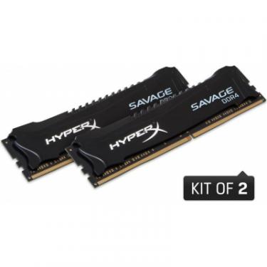 Модуль памяти для компьютера Kingston Fury (ex.HyperX) DDR4 8GB (2x4GB) 2400 MHz Savage Black Фото 1