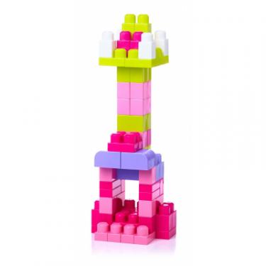 Конструктор Mega Bloks рожевий у мішку 60 деталей Фото 4