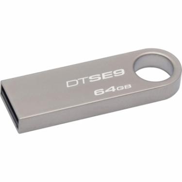 USB флеш накопитель Kingston 64GB DataTraveler SE9 Silver USB 2.0 Фото 1