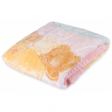 Детское одеяло Luvena Fortuna розовое с рисунком животных Фото 1
