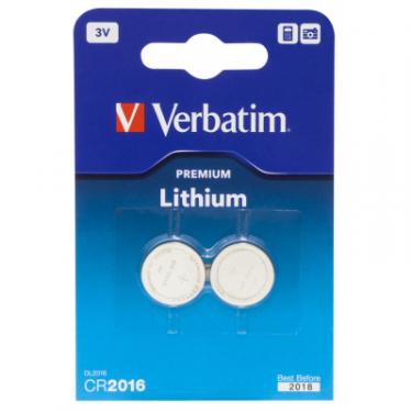 Батарейка Verbatim CR 2016 Lithium 3V * 2 Фото