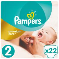 Подгузники Pampers Premium Care New Born Размер 2 (3-6 кг) 22 шт Фото