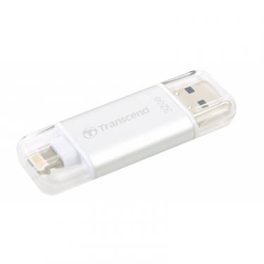 USB флеш накопитель Transcend 32GB JetDrive Go 300 Silver USB 3.1 Фото 1