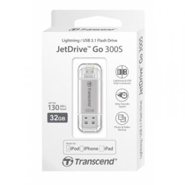 USB флеш накопитель Transcend 32GB JetDrive Go 300 Silver USB 3.1 Фото 4