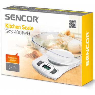 Весы кухонные Sencor SKS4001WH Фото 1