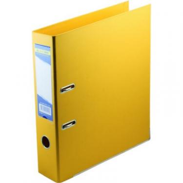 Папка - регистратор Buromax А4 double sided, 70мм, PP, yellow, built-up Фото