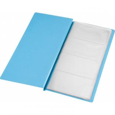 Визитница Panta Plast 96 cards, PVC, sky-blue Фото 1