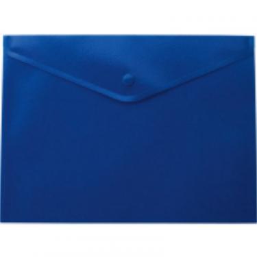 Папка - конверт Buromax А4, with a button, blue Фото