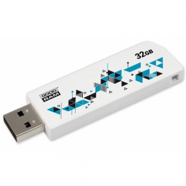 USB флеш накопитель Goodram 32GB Cl!ck White USB 2.0 Фото 3
