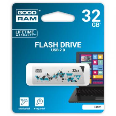USB флеш накопитель Goodram 32GB Cl!ck White USB 2.0 Фото 4