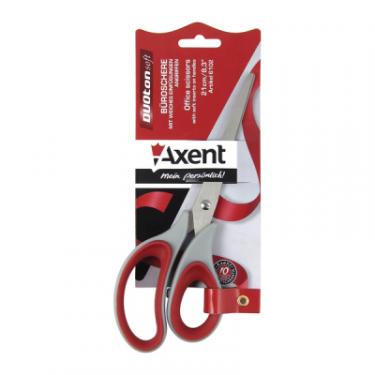 Ножницы Axent Duoton Soft, 21 см, gray-red Фото 1