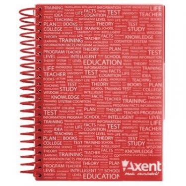 Блокнот Axent with dividers А5, 120sheets, square, red Фото